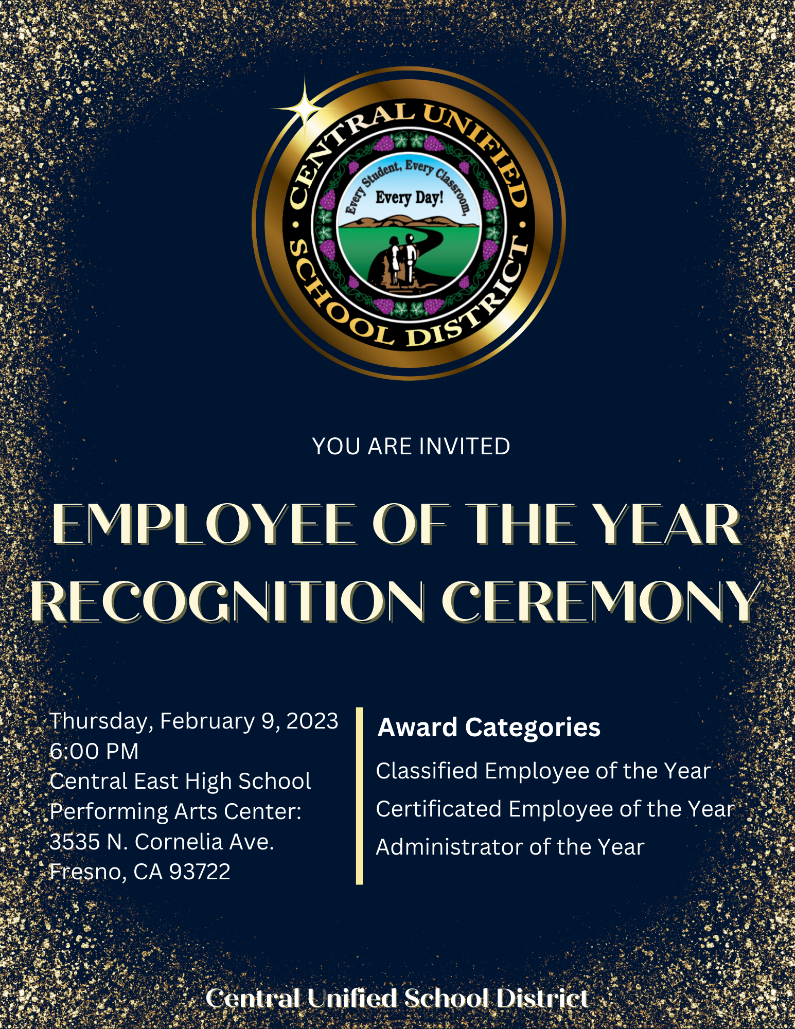 Employee of the Year invitation 